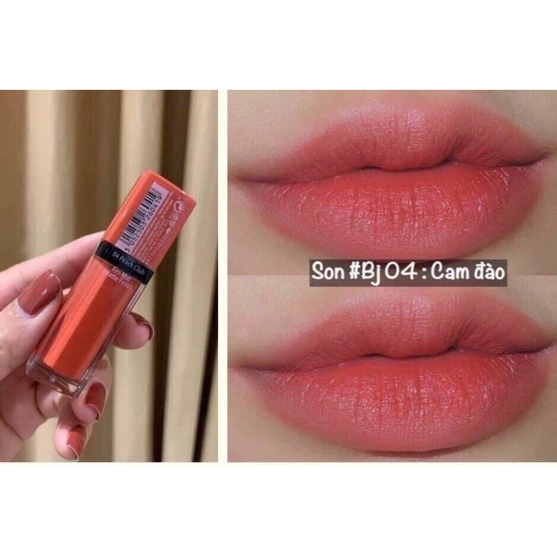 son kem BJ 04 Bourjois Velvet 04 cam hồng đào