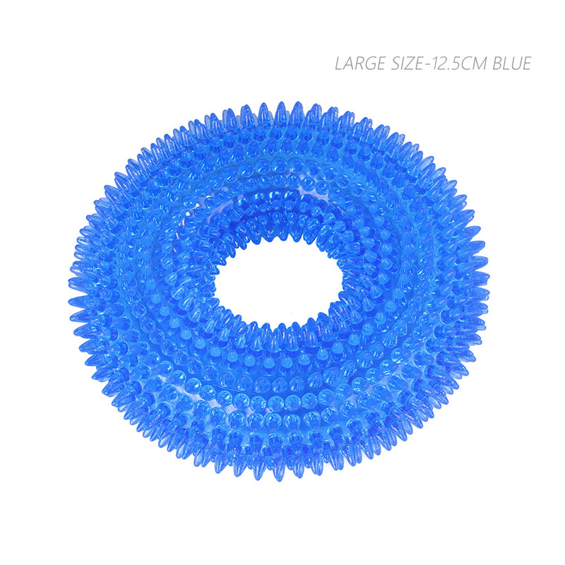 Đồ chơi tương tác nhai hàm/làm sạch răng chống cắn thiết kế gai có thể phát ra âm thanh kích thước vừa phải cho thú cưng