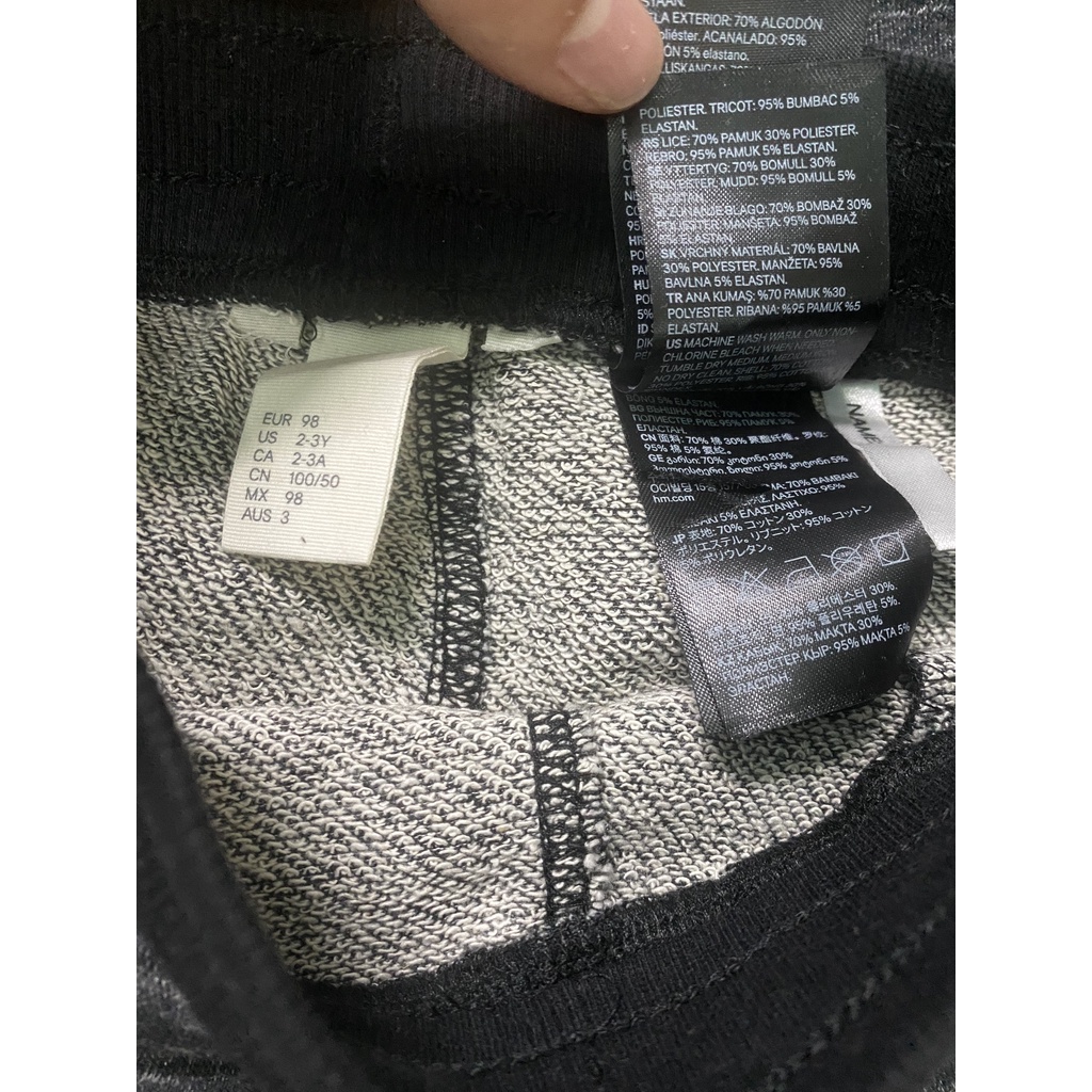 VNXK-QUẦN LỬNG THUN DA CÁ HM MÀU ĐEN CHO BÉ TRAI -MÃ QBT02