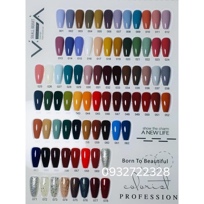 Sơn gel hanbi số 1 đến số 14