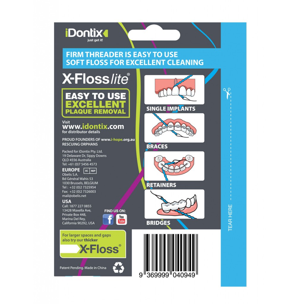 Chỉ chuyên dụng X-Floss và X-Ribbon dành cho cầu răng và Implant - Úc Chính hãng