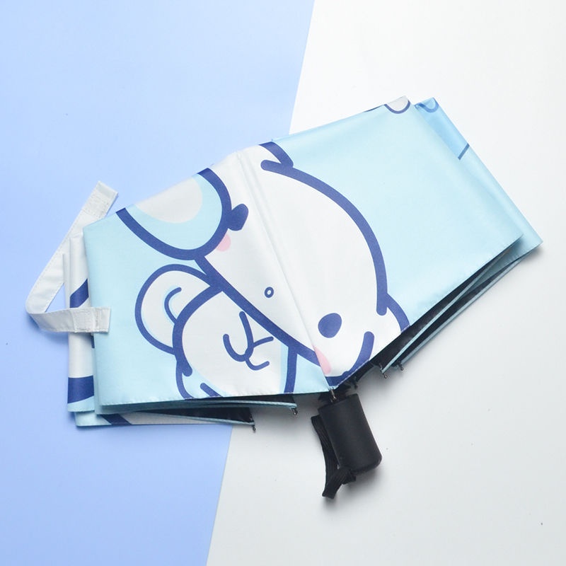 Ô Yugui Dog Gấp Hoàn Toàn Tự Động Dù Nữ Dễ Thương Che Nắng Mưa Công Dụng Kép Cô Gái Sinh Viên Phiên Bản Hàn Quốc