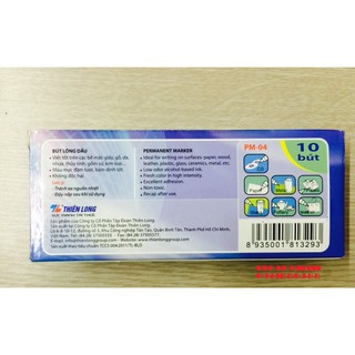 COMBO 10 CHIẾC BÚT GHI ĐĨA CD THIÊN LONG PM04 CÁC MẦU