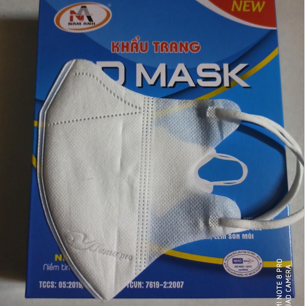 [ Hộp 20 Cái ] Khẩu Trang 5D Mask FAMAPRO NAM ANH