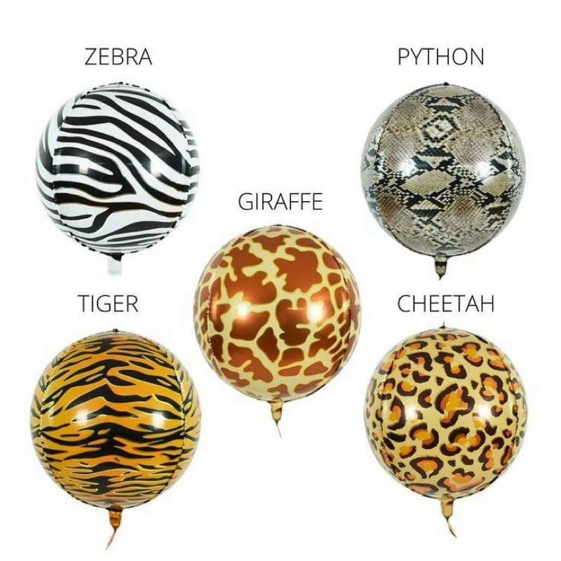 Bóng 4D 22inch hoạ tiết thú