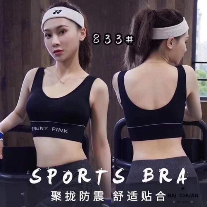 (giá sỉ = lẻ) Bra thể thao FUNNY PINK siêu CÁ TÍNH