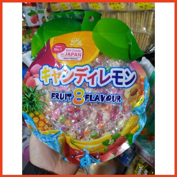 Kẹo mềm kim cương trái cây 8 vị Nhật Bản 200g và 300g