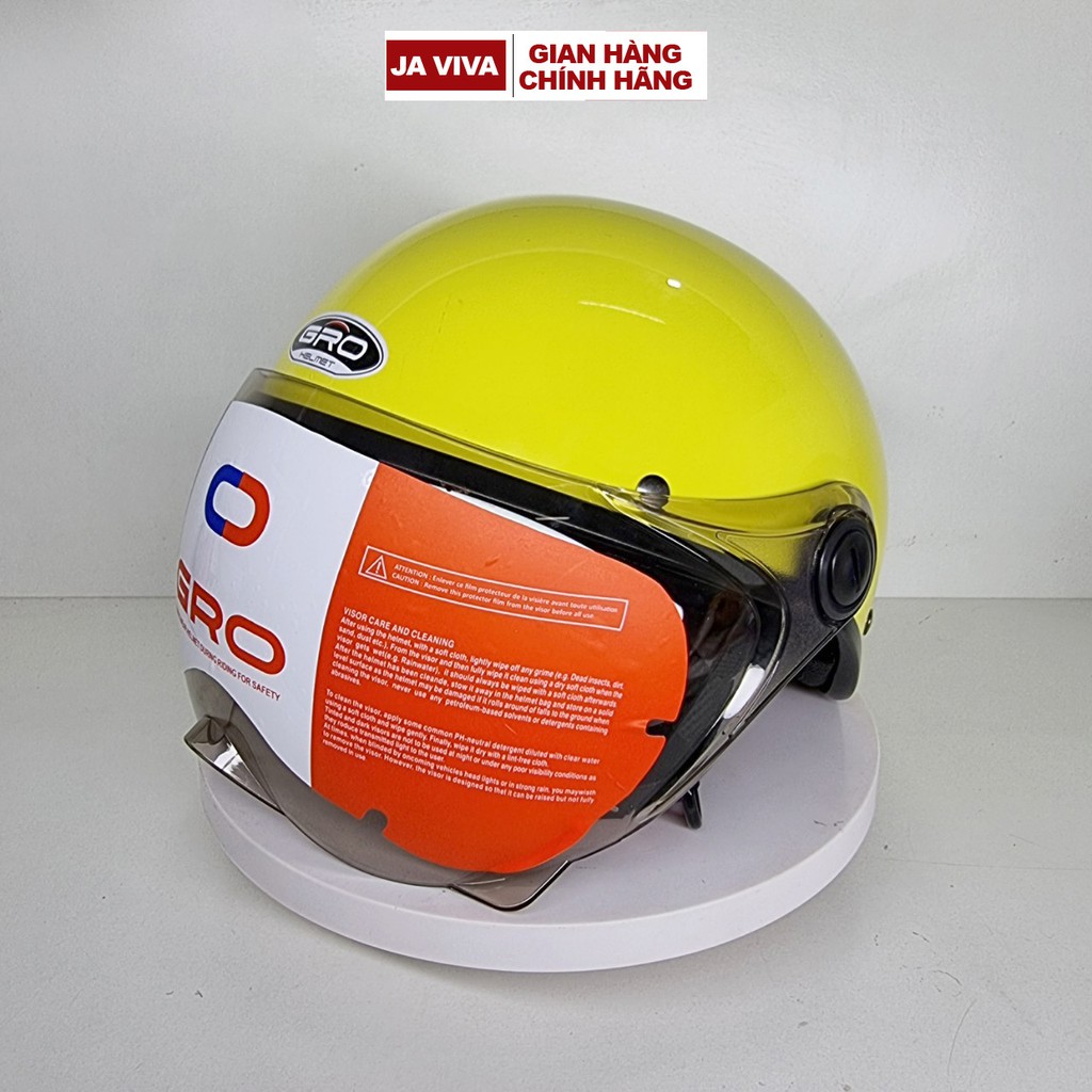 Bán sỉ - Mũ bảo hiểm nửa đầu A33 GRS, mũ bảo hiểm chính hãng GRO có kính ngắn, size 54-58cm, nhiều màu
