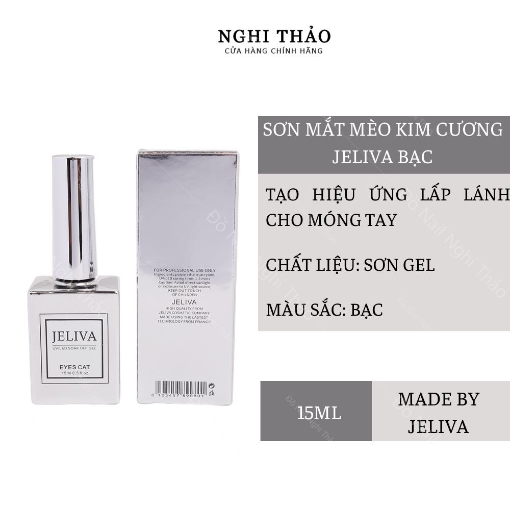 Sơn mắt mèo kim cương Jeliva bạc