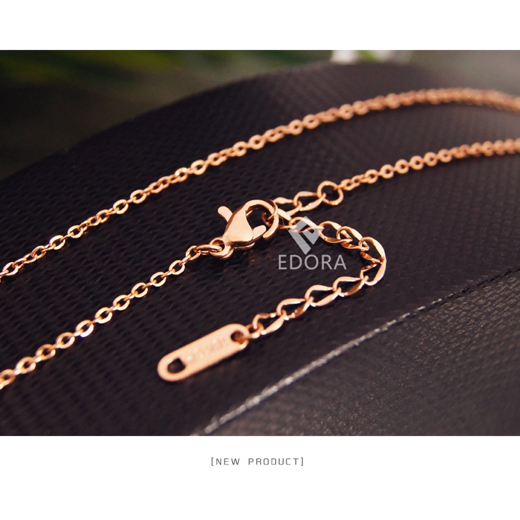 Dây chuyền vòng cổ nữ titan đồng tiền X4-309-2 - CAM KẾT KHÔNG GỈ, KHÔNG BAY MÀU - BẢO HÀNH 12 THÁNG