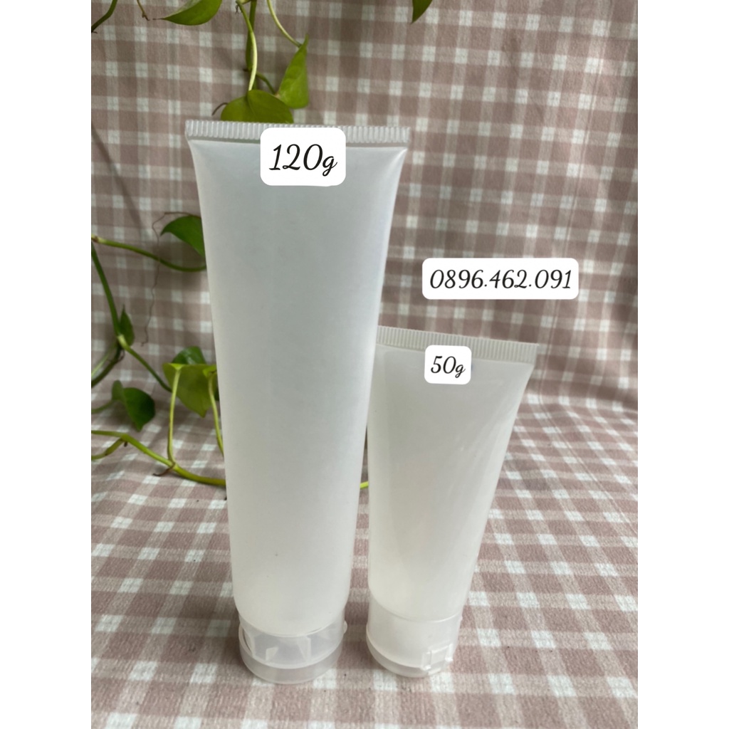 Tuýp Nhựa Chiết Mỹ Phẩm ,Tuýp Đựng Kem Đánh Răng, Dầu Gội, Sữa Tắm, Sữa Rửa Mặt Màu Trong/Màu Trắng Sữa 50g/150g