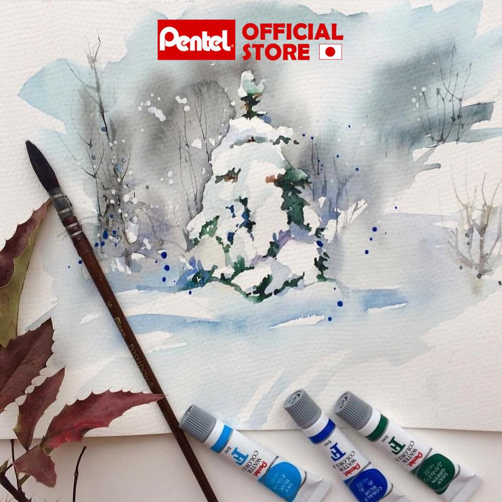 Màu Nước Dạng Tuýp Pentel Water Color WFRS | Vẽ Được Trên Nhiều Chất Liệu | 12 màu/18 màu/24 màu