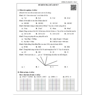 Sách Đề Kiểm Tra Toán 4 Học Kì 1