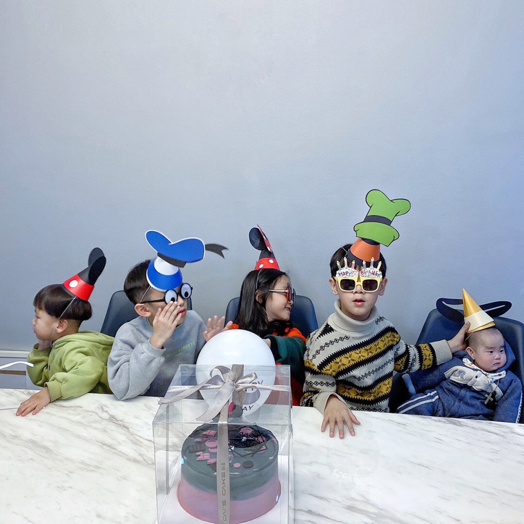 Mũ Sinh Nhật Hình Chuột Mickey/Minnie/Vịt Donald Trang Trí Tiệc Sinh Nhật Cho Bé