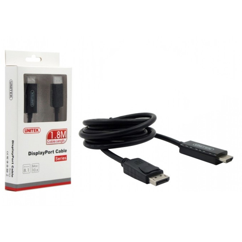 Cáp chuyển Displayport to HDMI Unitek Y-5118CA - Hàng Chính Hãng