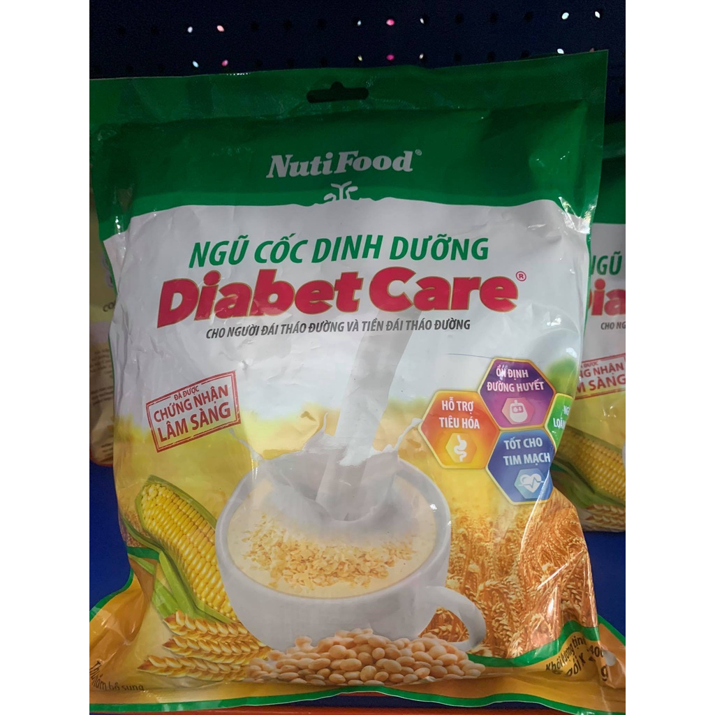 Ngũ cốc ăn kiêng DiabetCare Nutifood dành cho người tiểu đường 16g/25g