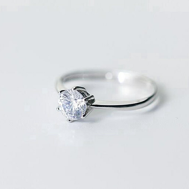Nhẫn bạcFREESHIPNhẫn bạc đính đá phong cách Hàn quốc cho nữ [phu kien nu]