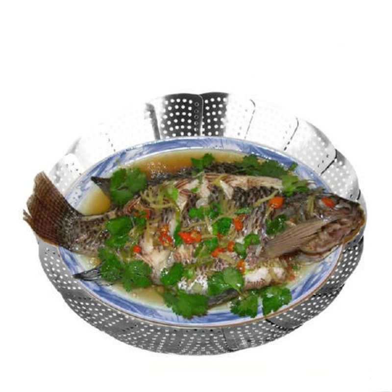 Rổ hấp thức ăn bằng thép không gỉ tiện dụng