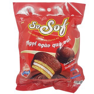 Bánh socola kem phạm nguyên sosof bịch 216g