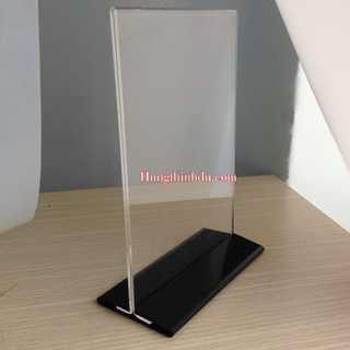 Kệ menu mica hiển thị thông tin 2 mặt kích thước A4, A5, A6