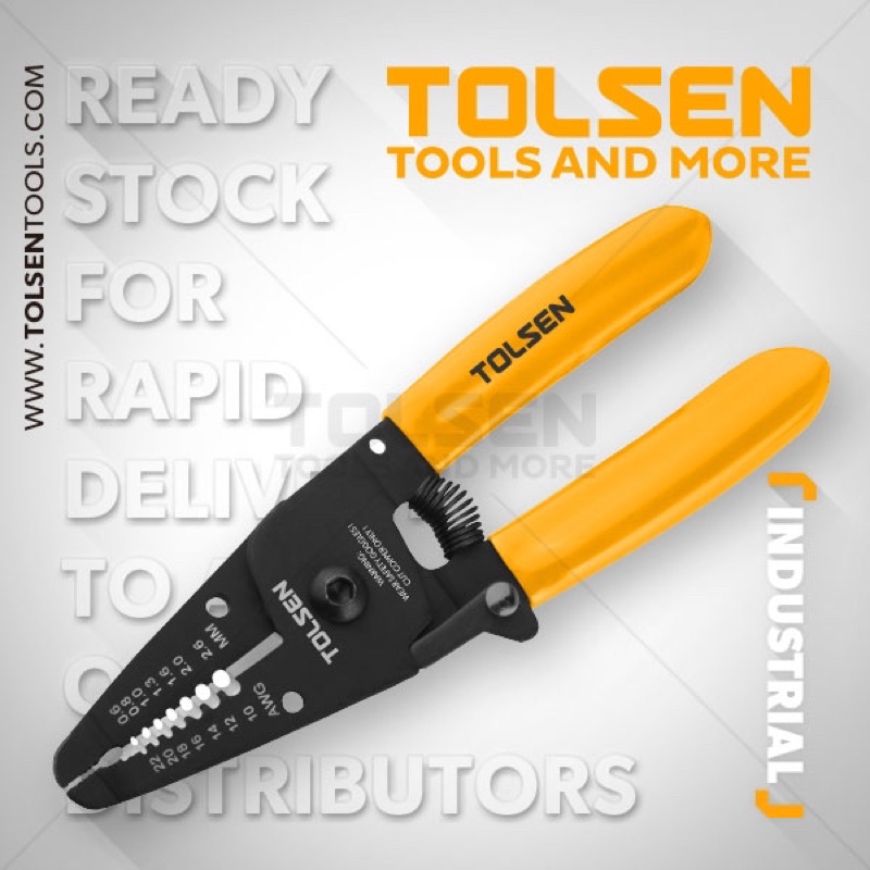 Kìm cắt tuốt dây 6 inch Tolsen 38051