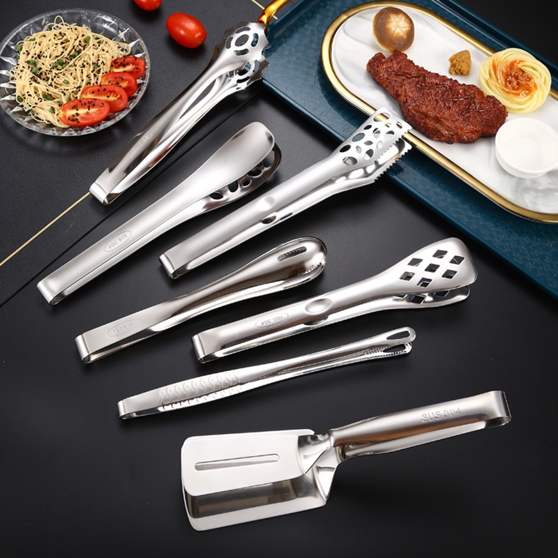 Kẹp Gắp Thức Ăn Bằng Thép Không Gỉ 304