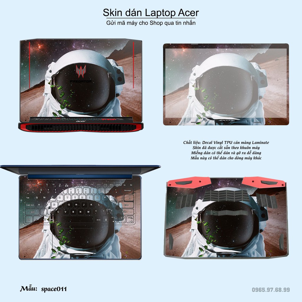 Skin dán Laptop Acer in hình không gian _nhiều mẫu 2 (inbox mã máy cho Shop)