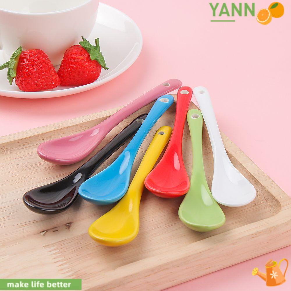 Muỗng Cà Phê / Trà Tráng Miệng Cỡ Nhỏ Bằng Gốm Sứ Kiểu Mới 1