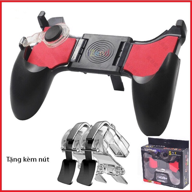 Tay cầm chơi game 5in1 kèm 2 nút bắn 2 nút di chuyển