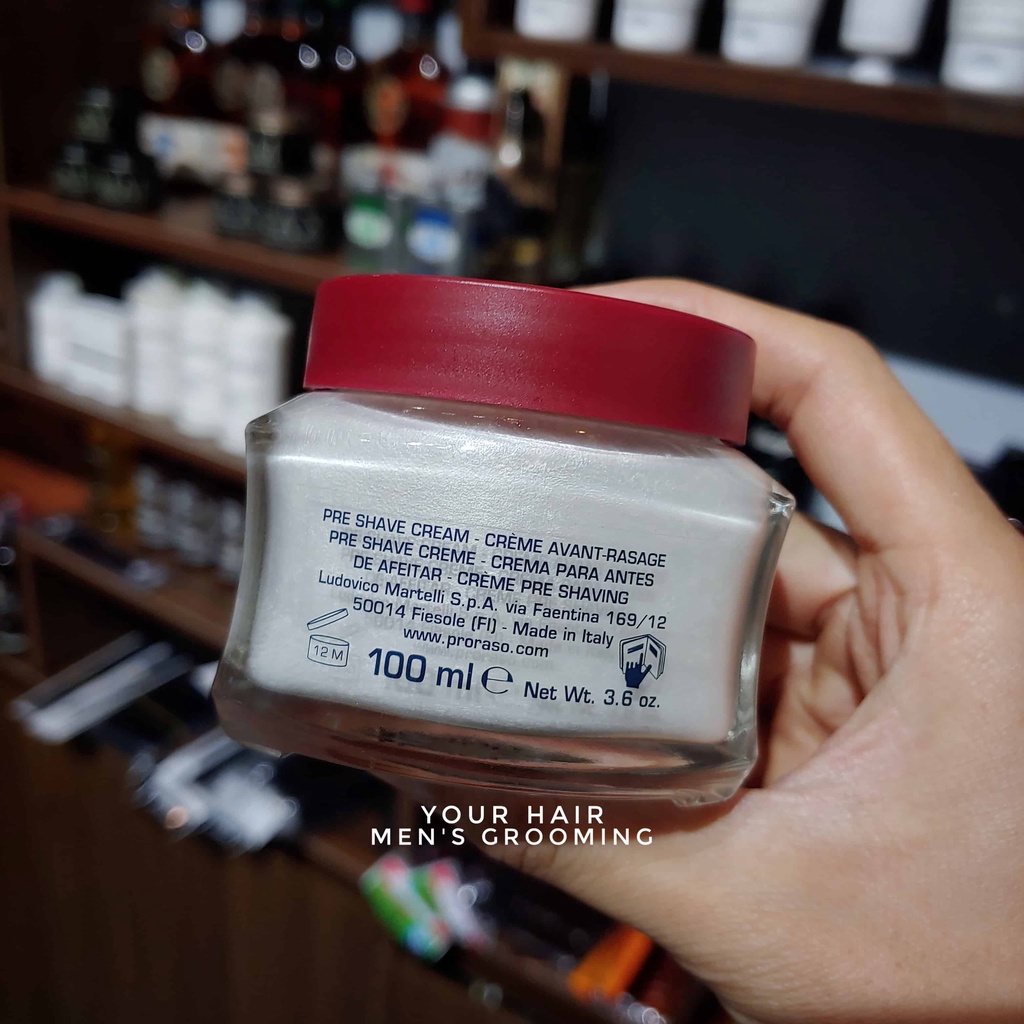 Kem làm mềm râu trước khi cạo Proraso Pre-Shave Cream Nourishing 100ml | Mùi Gỗ đàn hương - Sandalwood