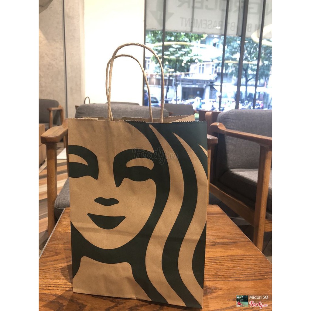 Túi giấy Starbucks có quai