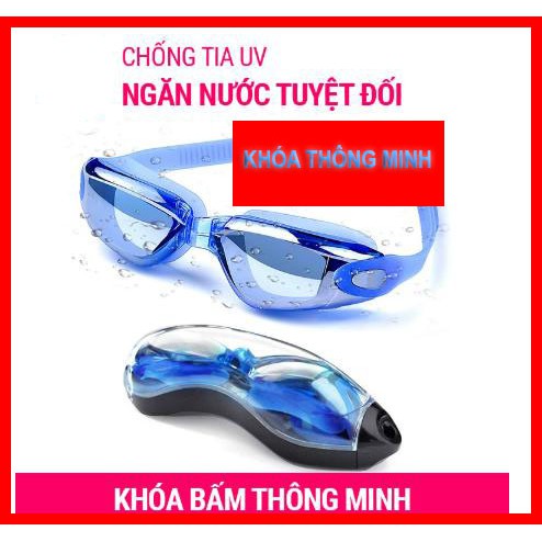 Kính bơi kèm nút bịt tai chống tia UV, chống mờ