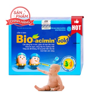 Cốm vi sinh Bio Acimin Gold Plus, thực phẩm cho bé ăn ngon, tốt hệ tiêu hóa
