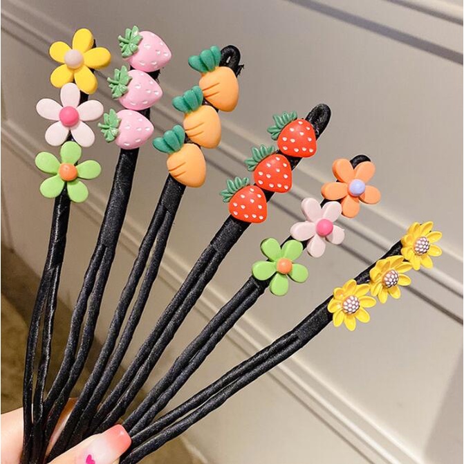 Dây Cột Tóc Đính Ngọc Trai Nhân Tạo Thiết Kế Đơn Giản Phong Cách Hàn Quốc