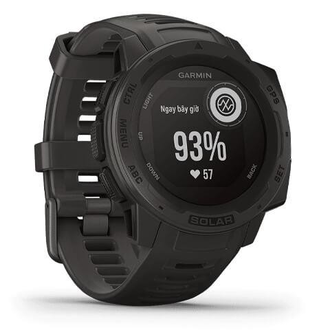 Đồng hồ thông minh, theo dõi sức khỏe Garmin Instinct Solar