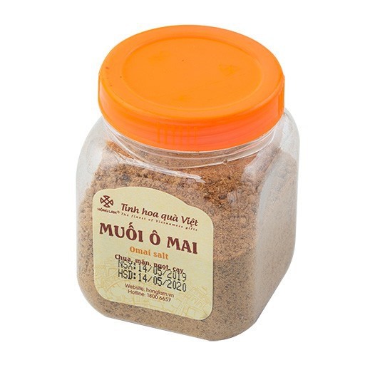 Muối Ô Mai Hồng Lam Vị Mặn Ngọt Cam Thảo Hộp 100gr