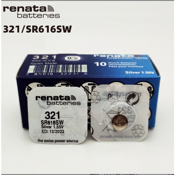 Pin Đồng Hồ Renata 321 - SR616SW - Vỉ 1 Viên