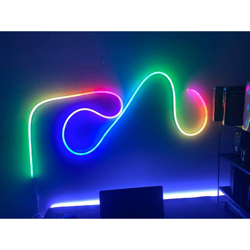Led neon full 6x12mm nháy đuổi nhiều hiệu ứng cuộn 5m Led cuộn neon full Color 16 triệu chạy hiệu ứng