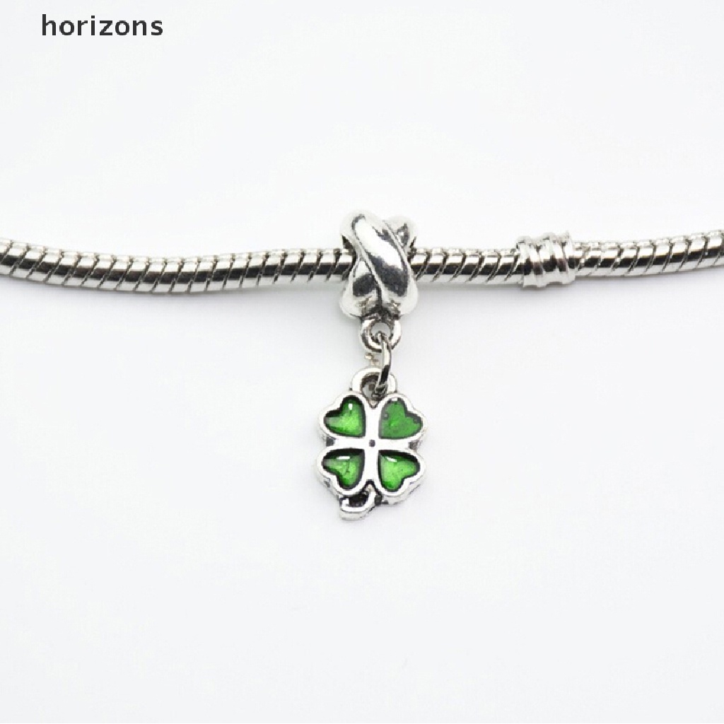 1 Hạt Charm Cỏ May Mắn Làm Vòng Tay / Vòng cổ Phong Cách Châu Âu