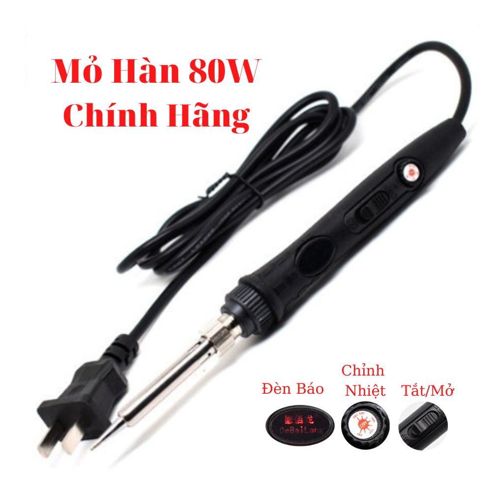 Mỏ Hàn Điều Chỉnh Nhiệt 80w Debailong Chính Hãng