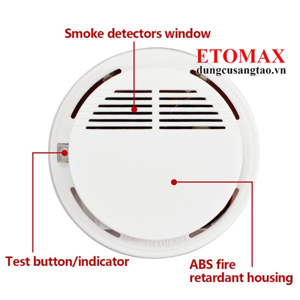Máy báo khói báo cháy không dây cao cấp