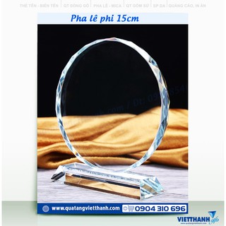 Cúp pha lê hoa mặt trời