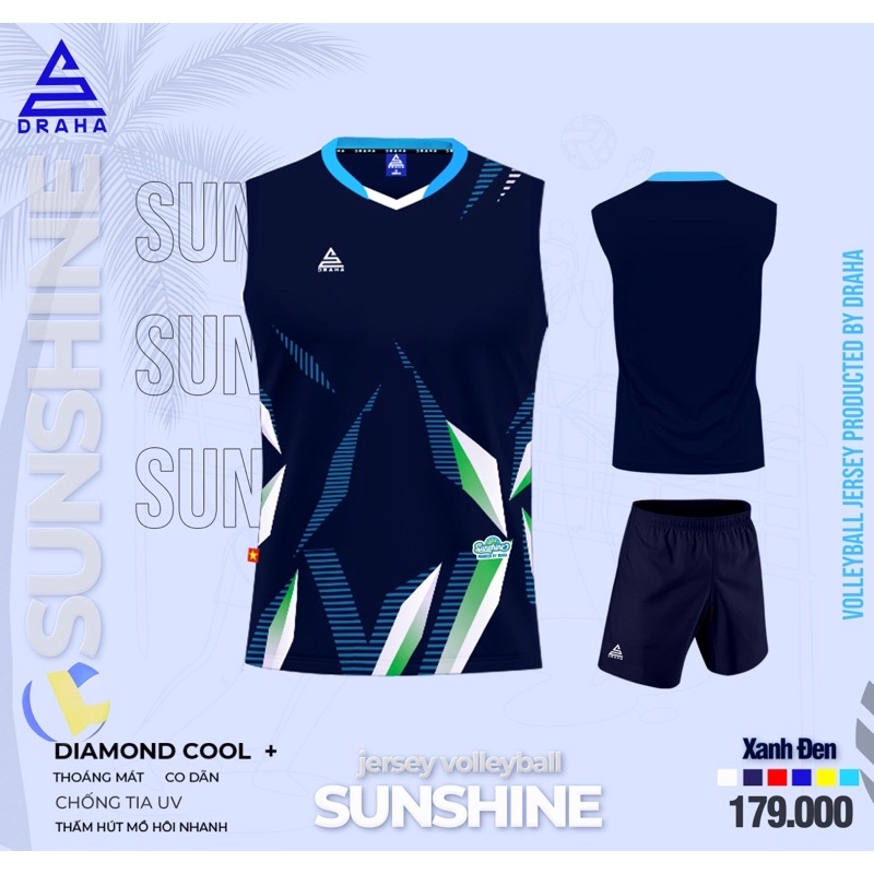 Bộ ba lổ/ sát nách/ bộ quần áo bóng chuyền mẫu mới sunshine