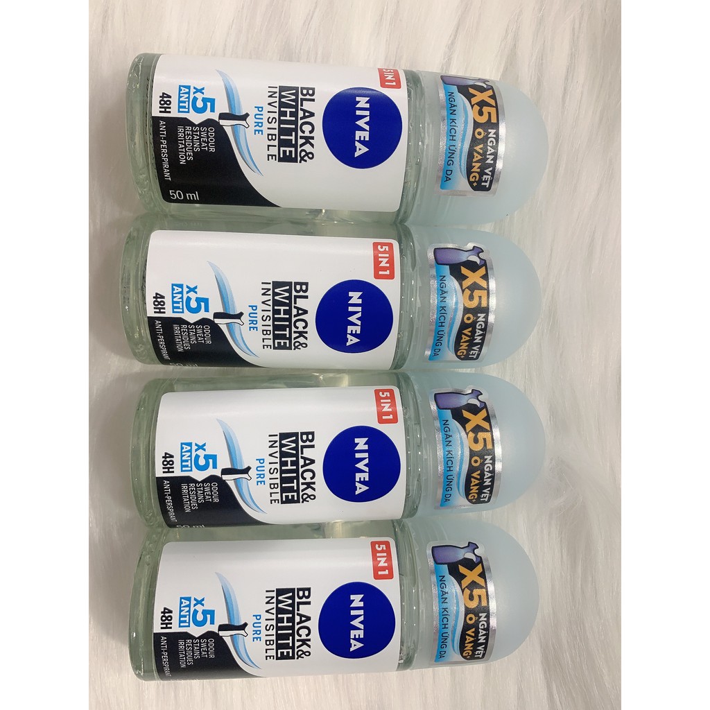 Lăn Khử Mùi Nữ Black & White Nivea 50ml