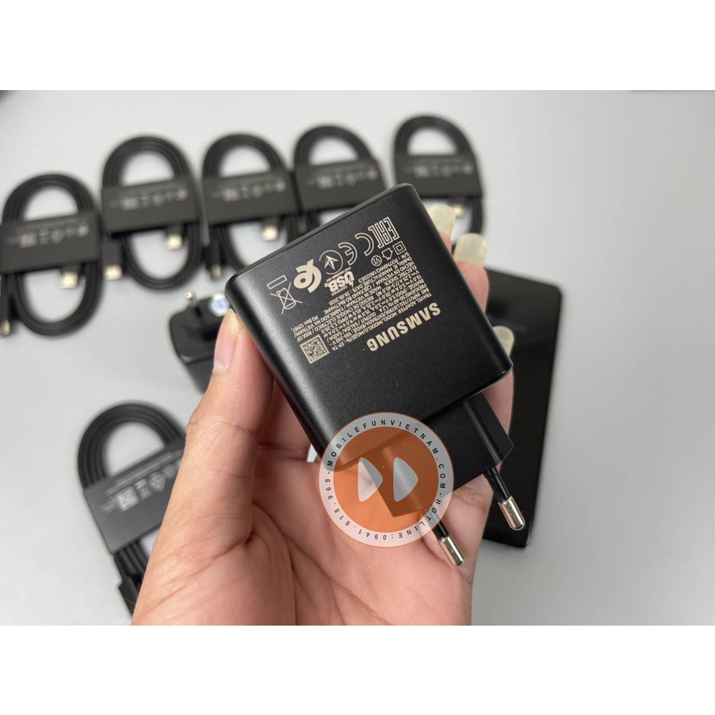 Bộ sạc nhanh SAMSUNG 45W kèm cáp 5A chính hãng, Hỗ trợ sạc siêu nhanh 2.0