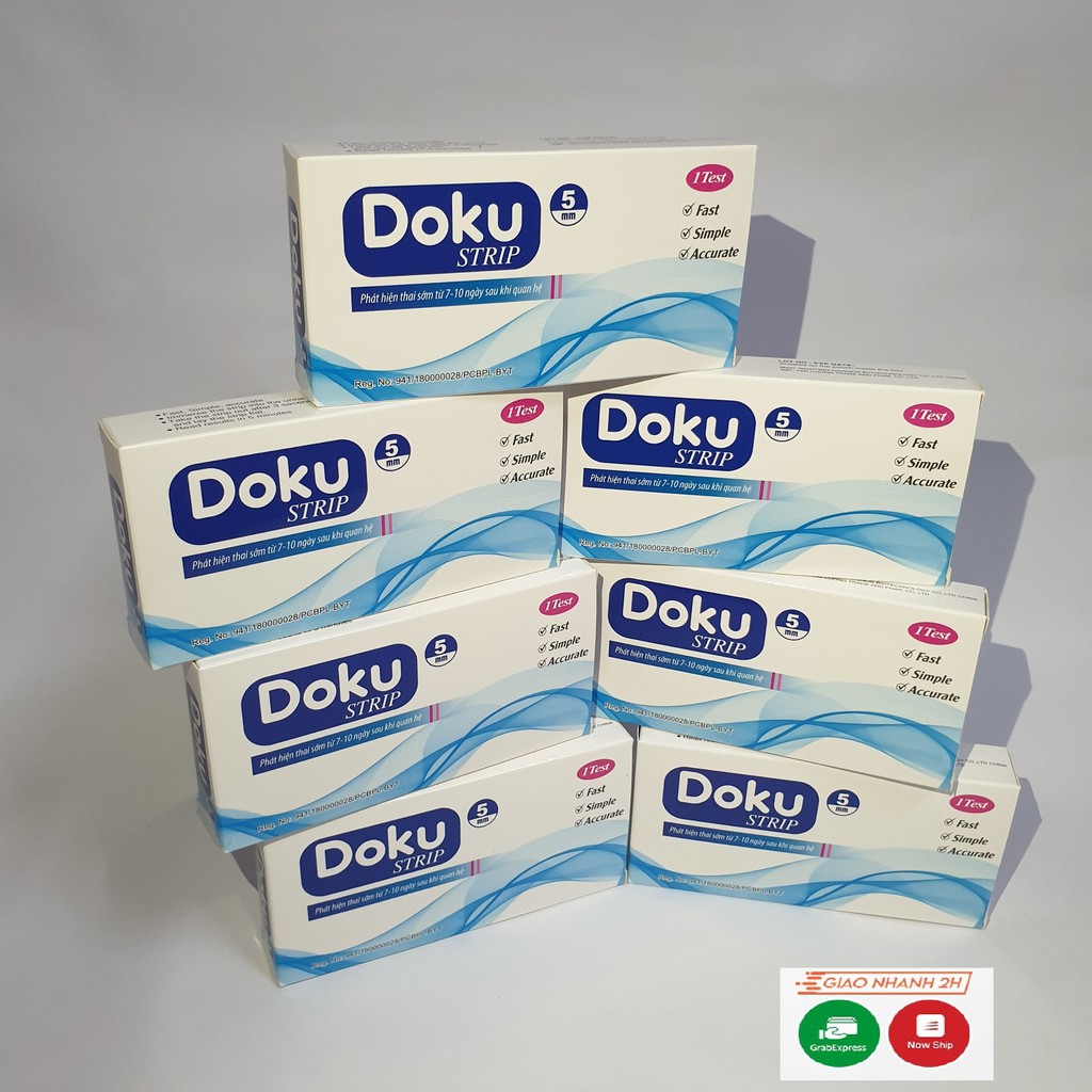 Que thử thai DOKU STRIP nhanh, chính xác - Che tên sản phẩm khi giao hàng