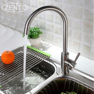 Vòi rửa bát nóng lạnh inox304 zento sus5563