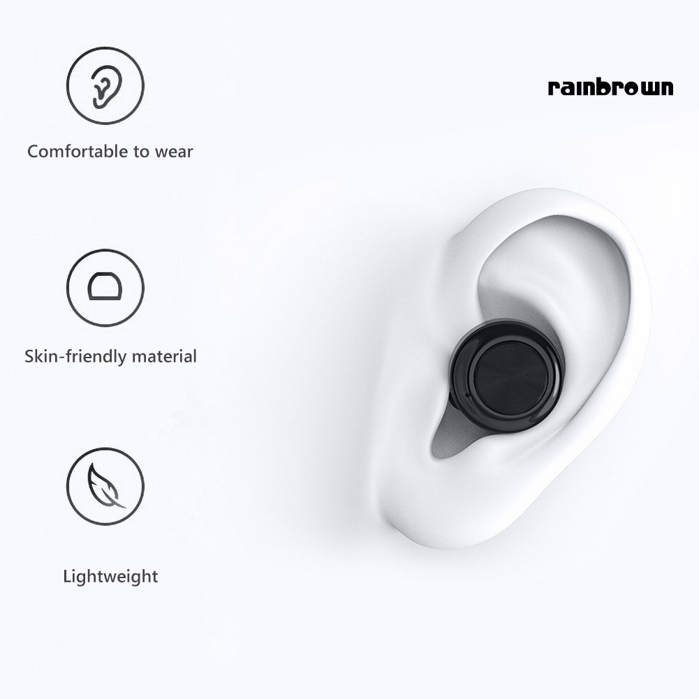 Tai Nghe Bluetooth 5.0 Không Dây Mini Rej / A6 Tws Kèm Hộp Sạc