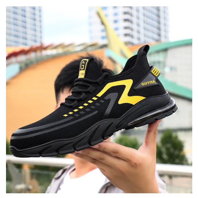 Giày thể thao sneaker nam Đế Mềm Guiysaa viền màu bền rẻ thời trang
