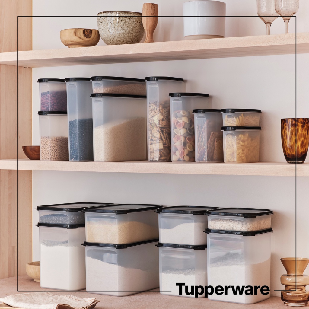 Bộ hộp trữ khô, kệ bếp Tupperware Modular Mate Super Kitchen 9 - Bảo hành trọn đời - Nhựa nguyên sinh an toàn sức khỏe